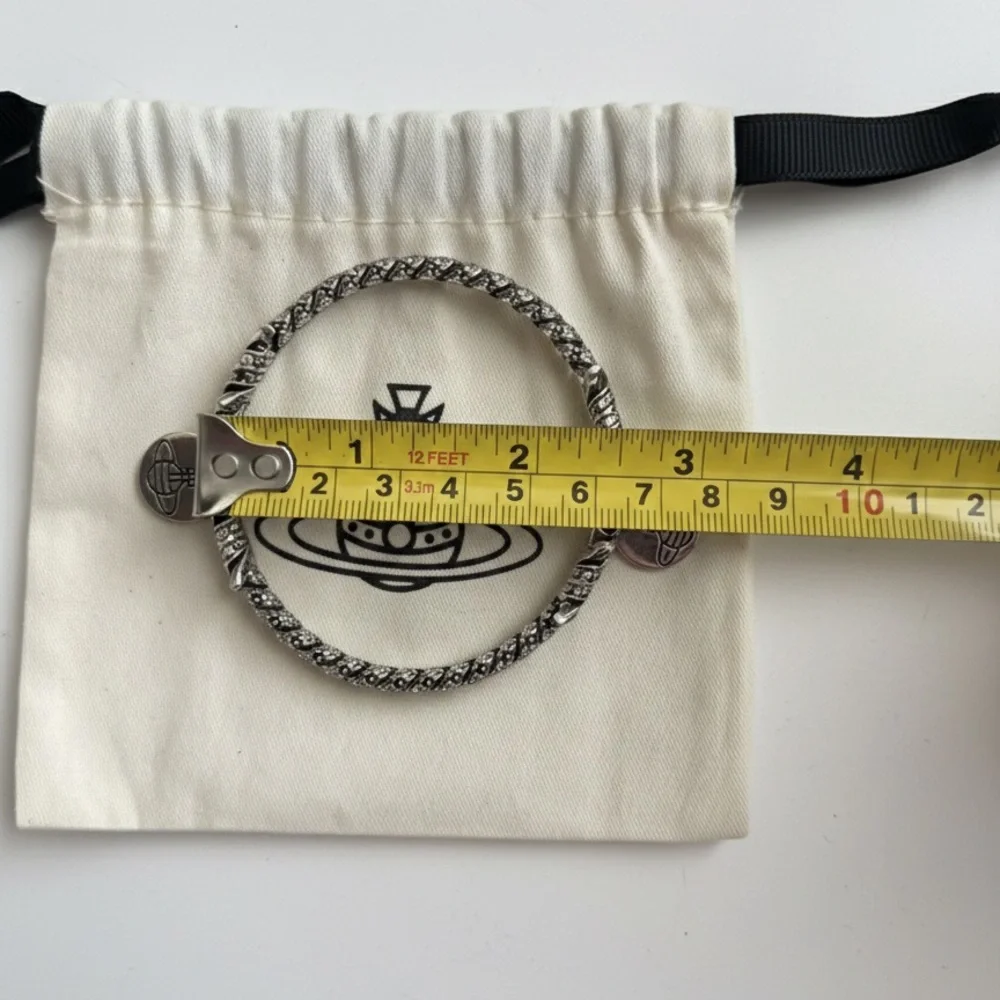 Vivienne Westwood Silver Bangle with Dust Bag